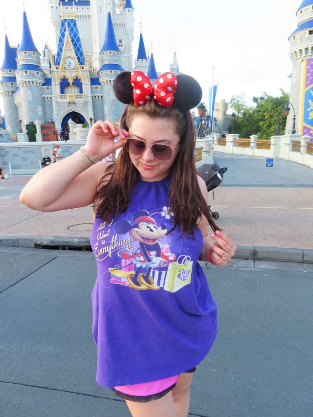 Custom Minnie Mouse Graphic Halter Top